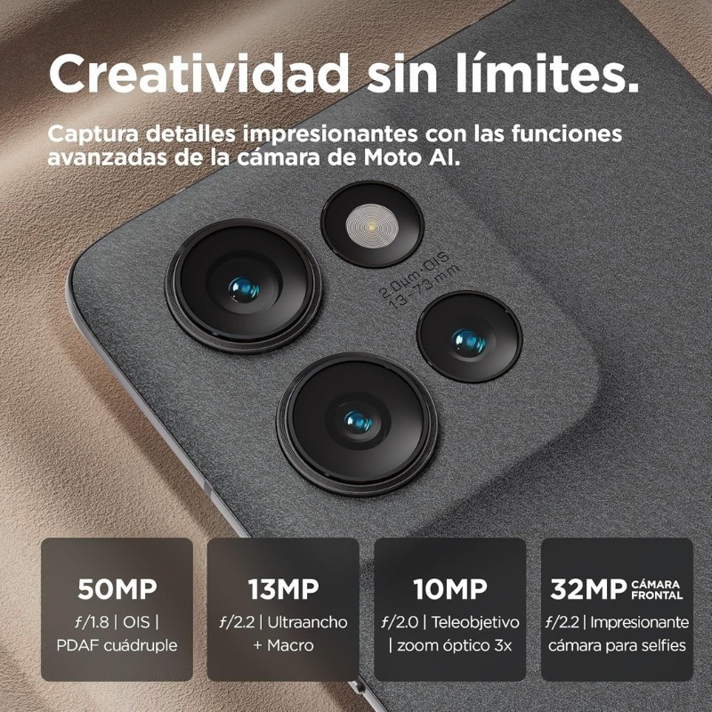 Motorola Moto Edge 50 Neo 5G 8GB/256GB Gris - sistema de cámaras
