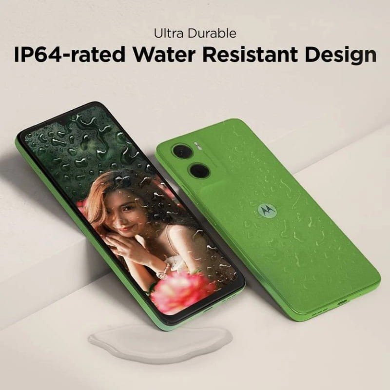Motorola Moto G06 Power 4GB/64GB Laurel Oak - diseño resistente al agua