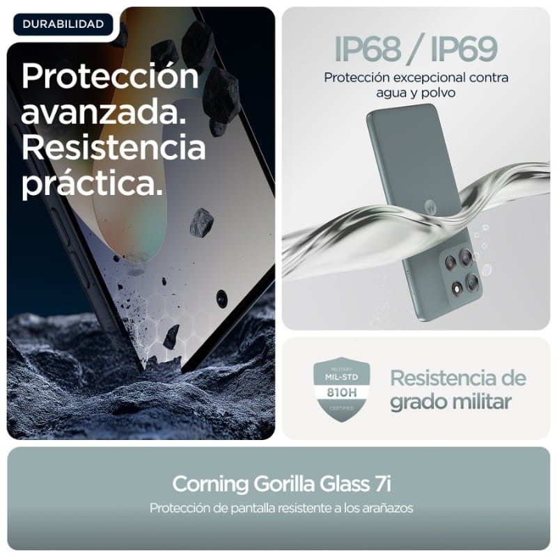 Motorola Moto G56 5G 8Go/256Go Gris - conception robuste