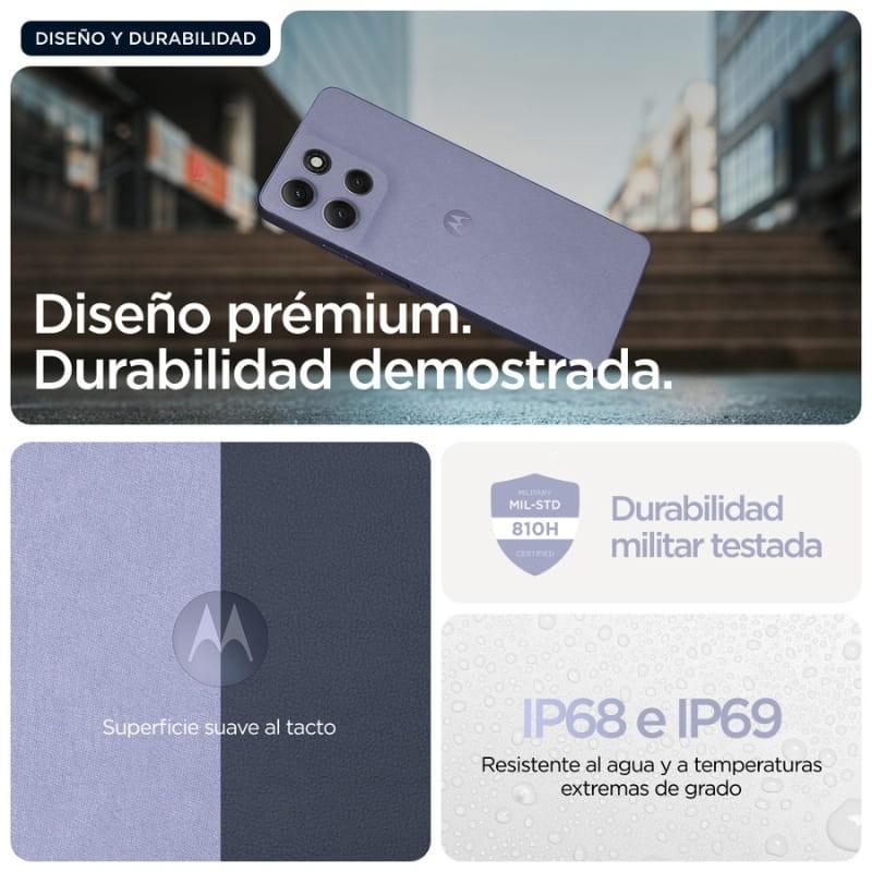 Motorola Moto G86 5G 8GB/256GB Lila - diseño resistente