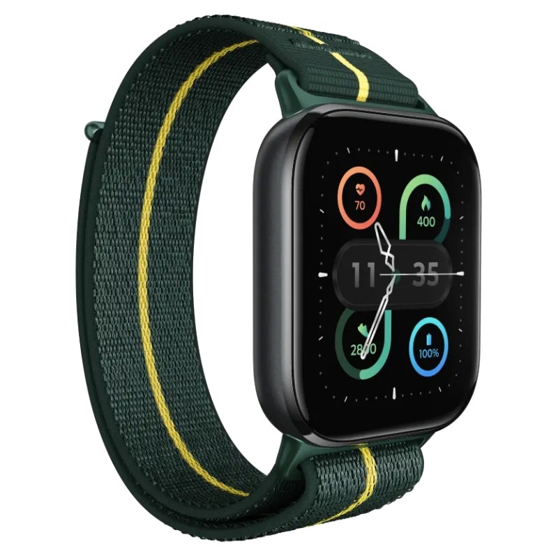 Motorola Moto Watch Fit Verde - vista a 45 grados