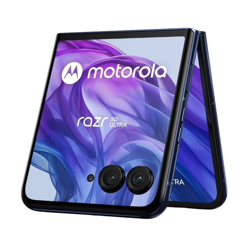 Motorola Razr 50 Ultra 5G 12GB/512GB Azul - Telemóvel - dobrado