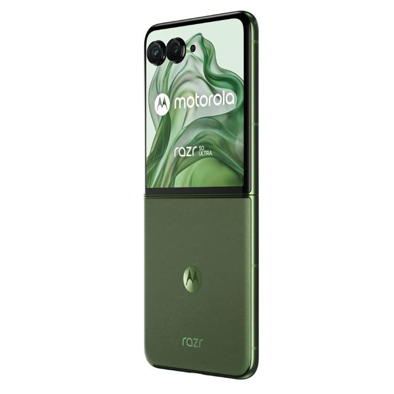 Motorola Razr 50 Ultra 5G 12GB/512GB Verde - Teléfono Móvil - vista trasera a 45 grados