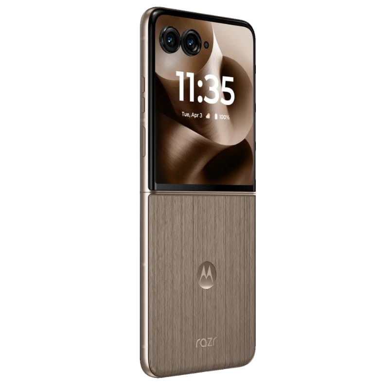 Motorola Razr 60 Ultra 5G 16GB/512GB Madera - vista a 45 grados