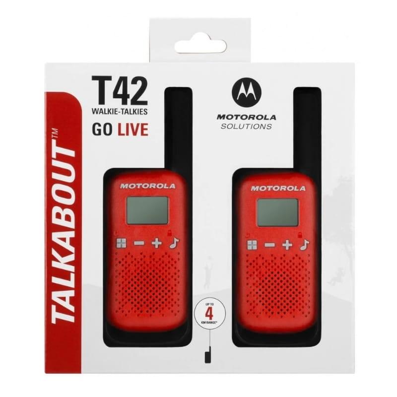 Motorola TALKABOUT T42 Pack 2 Rojo - Walkie Talkie - embalaje