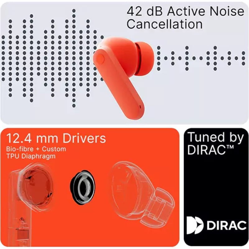 Nothing CMF Buds 2A ANC Laranja - caraterísticas principais
