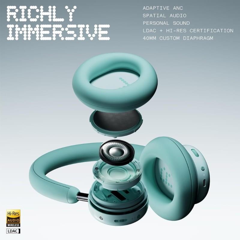 Nothing CMF Headphone Pro ANC Cinzento Claro - som