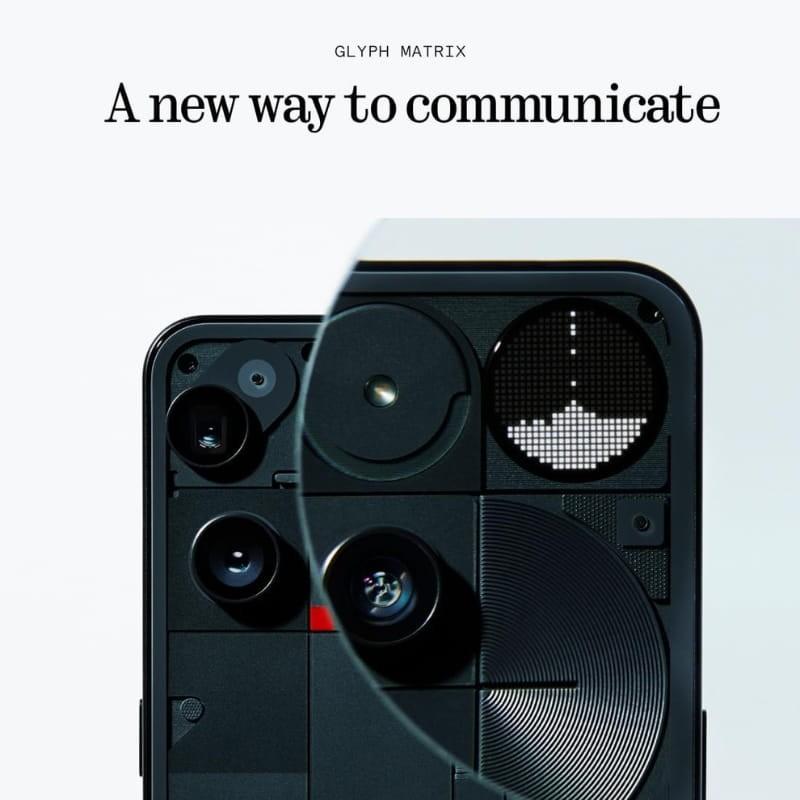 Nothing Phone 3 5G 16GB/512GB Negro - pantalla glyph matrix