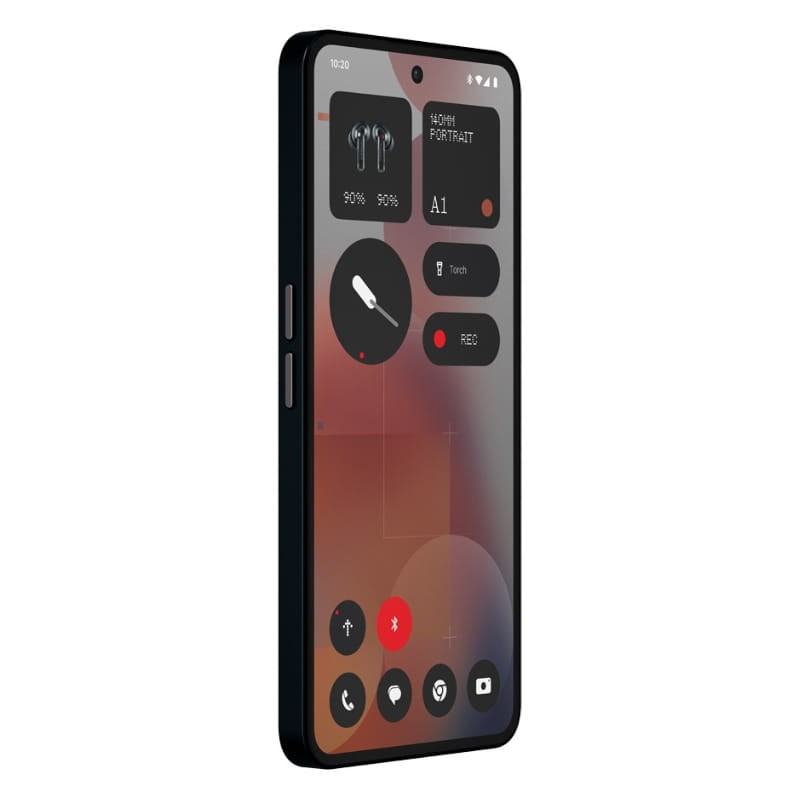 Nothing Phone 3a Pro 5G 12GB/256GB Preto - vista lateral