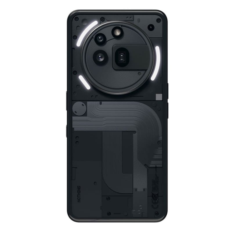 Nothing Phone 3a Pro 5G 12GB/256GB Preto - vista traseira