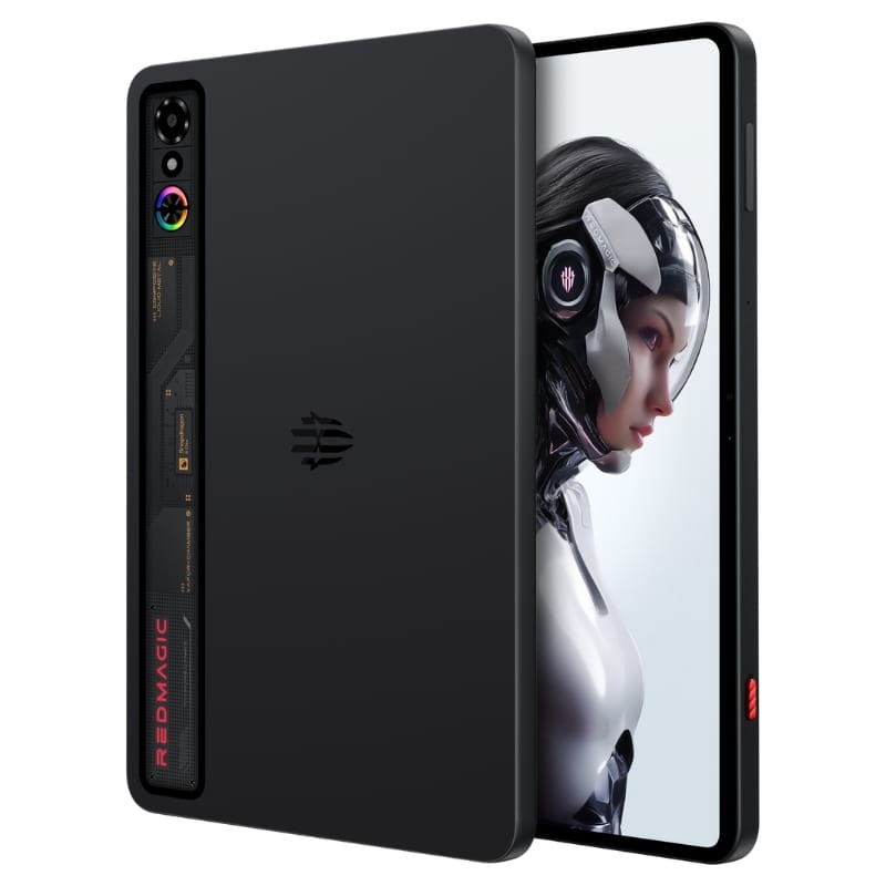 Nubia Redmagic Astra 9,06 pouces 12Go/256Go WiFi Noir - vue à 45 degrés