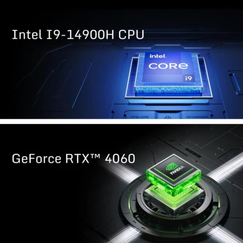 Nubia Redmagic Titan 16 Pro Intel i9 14900H/16GB/1TB/RTX4060 Preto - Portátil para jogos de 16'' - Arquitetura CPU