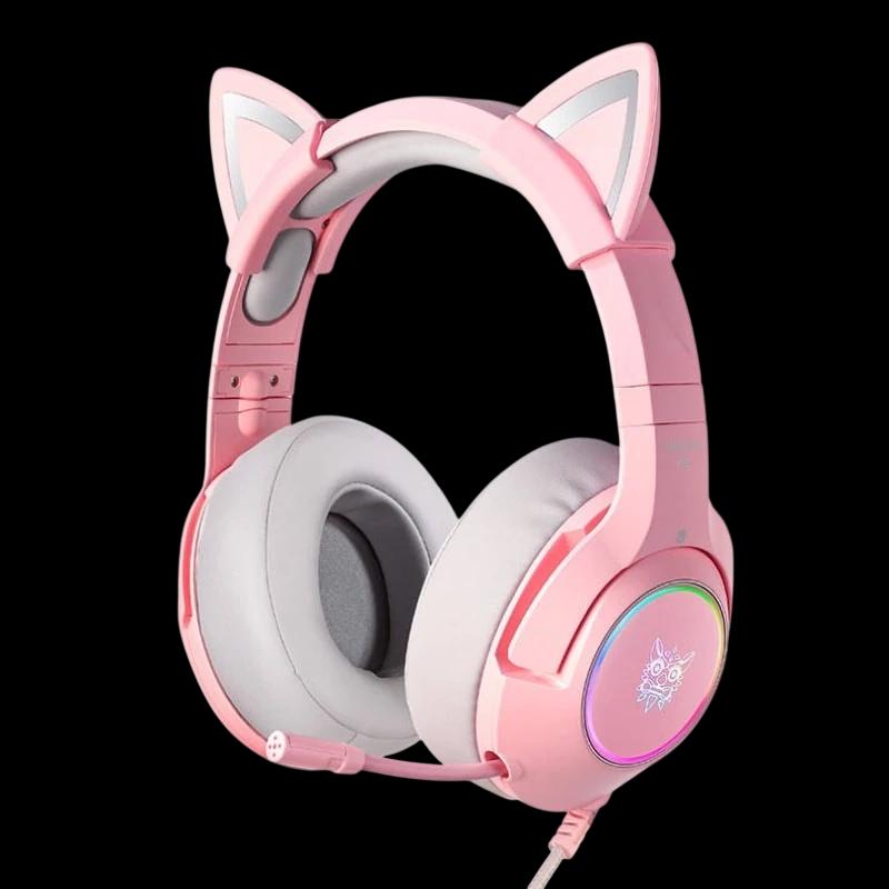 ONIKUMA K9 RGB Rosa - Auriculares Gaming