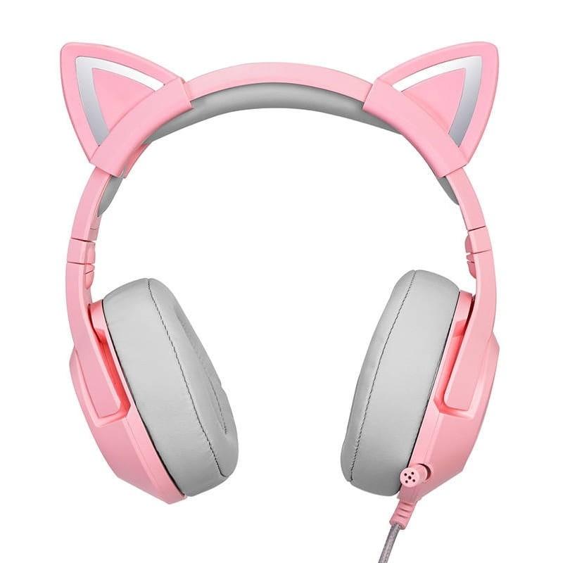 ONIKUMA K9 RGB Rosa - Auriculares Gaming - vista frontal