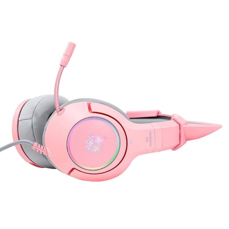 ONIKUMA K9 RGB Rosa - Auriculares Gaming - vista horizontal