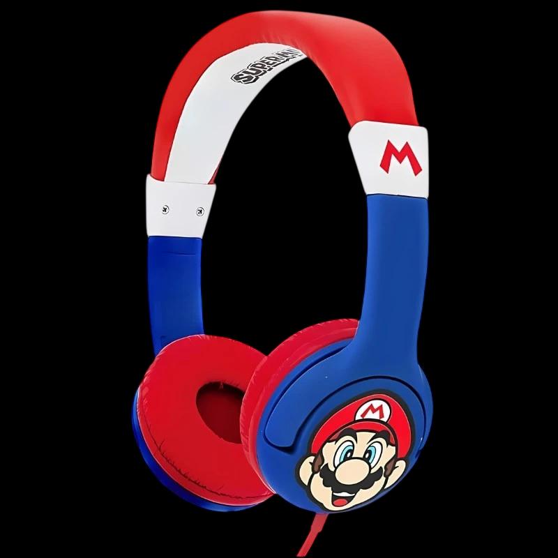 OTL Super Mario Azul/Rojo - Auriculares para niños