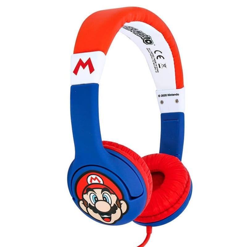 OTL Super Mario Azul/Rojo - Auriculares para niños - vista a 45 grados