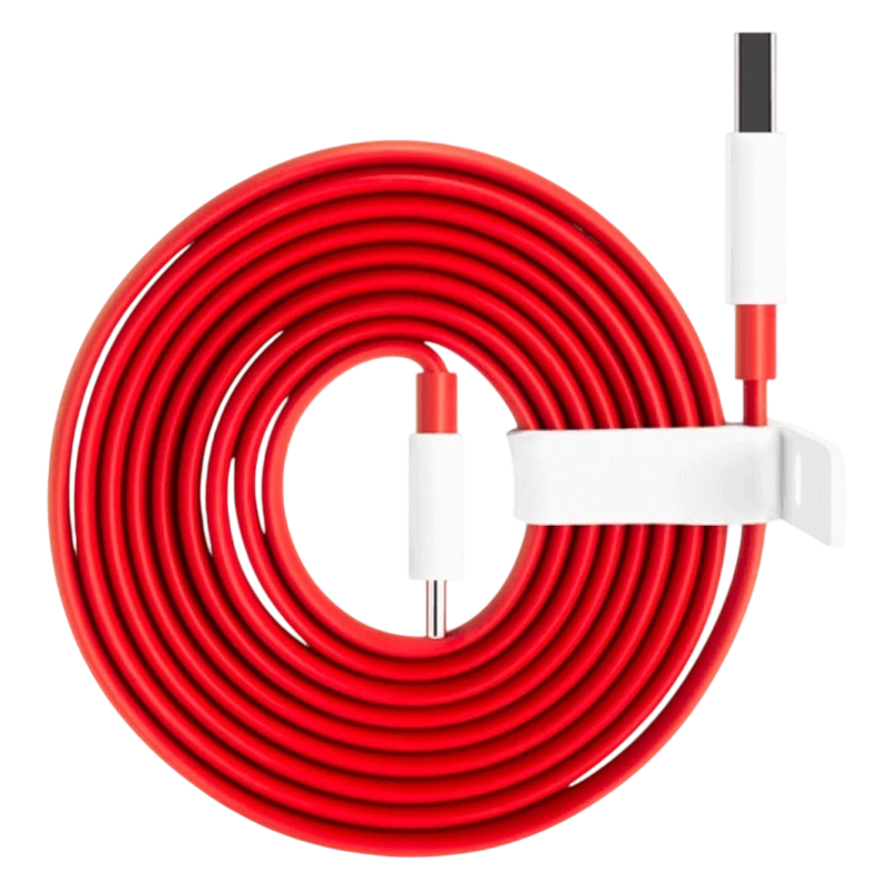 OnePlus SUPERVOOC Cable USB-A a Tipo-C 100cm Rojo