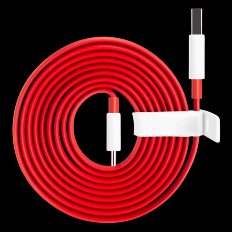 OnePlus SUPERVOOC Cable USB-A a Tipo-C 100cm Rojo