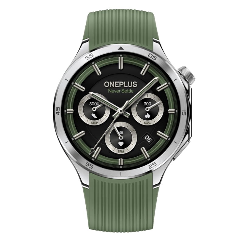 OnePlus Watch 3 Cor Verde - vista frontal