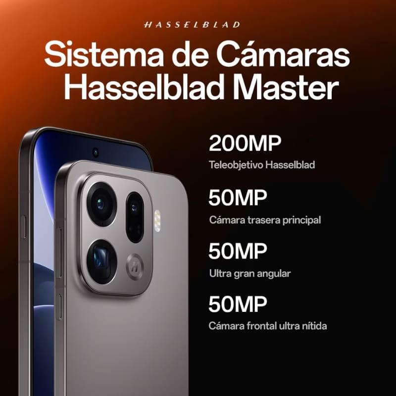 Oppo Find X9 Pro 5G 16GB/512GB Blanco - sistema de cámaras