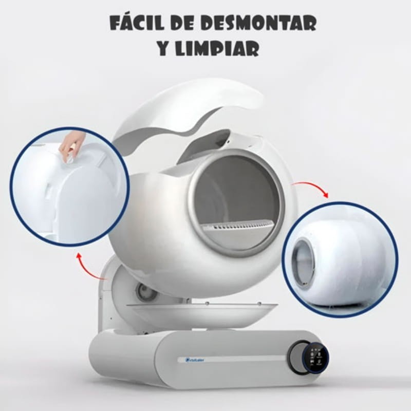 Orbitaler Yupiter AstroClean 6500 Smart Litter - diseño desmontable