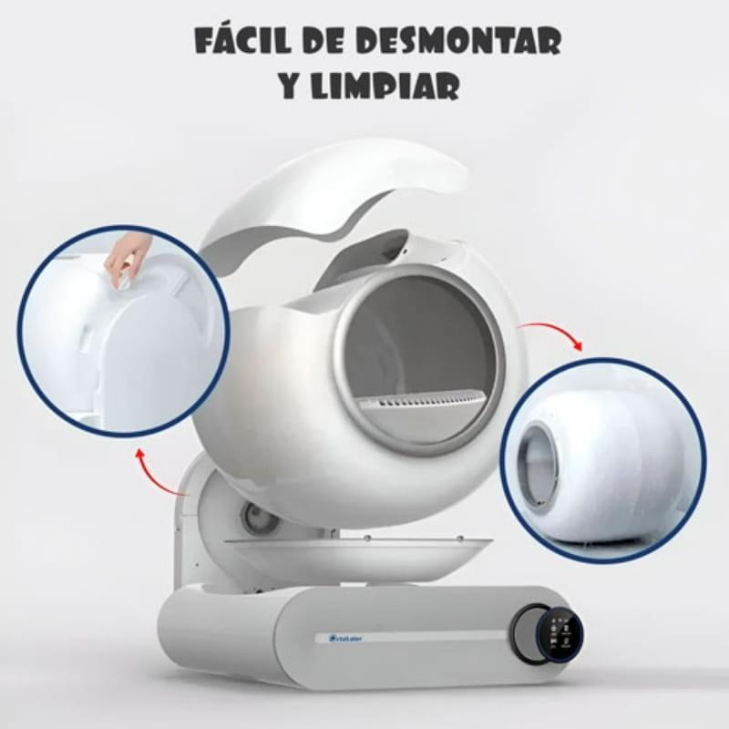 Orbitaler Yupiter AstroClean 6500 Smart Litter - diseño desmontable