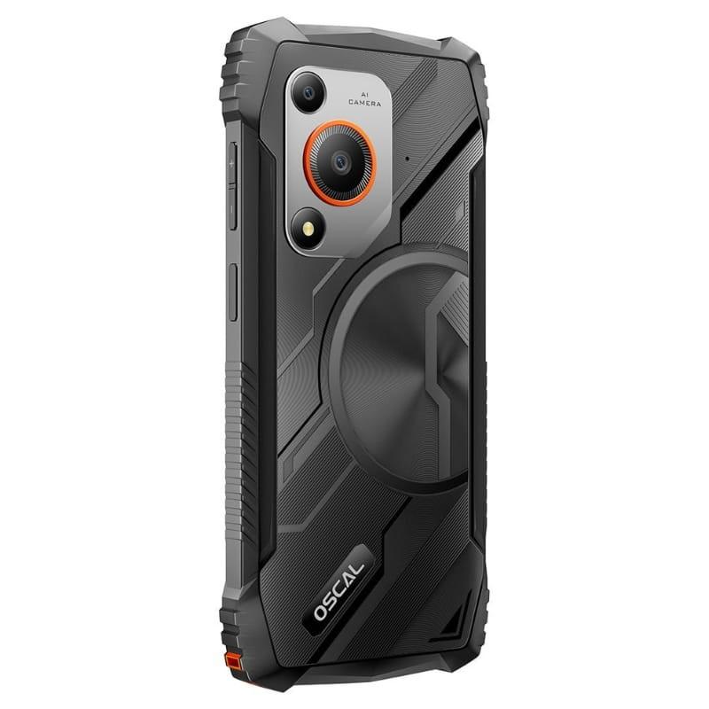 Oscal Marine 1 4GB/128GB Naranja Rugged - vista trasera a 45 grados