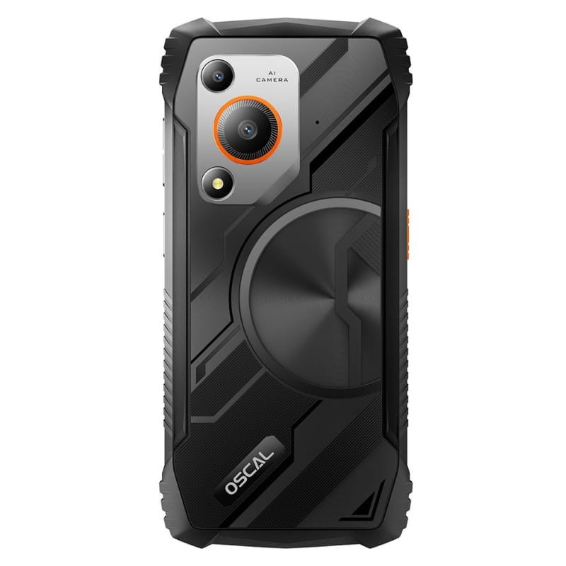 Oscal Marine 1 4GB/128GB Naranja Rugged - vista trasera