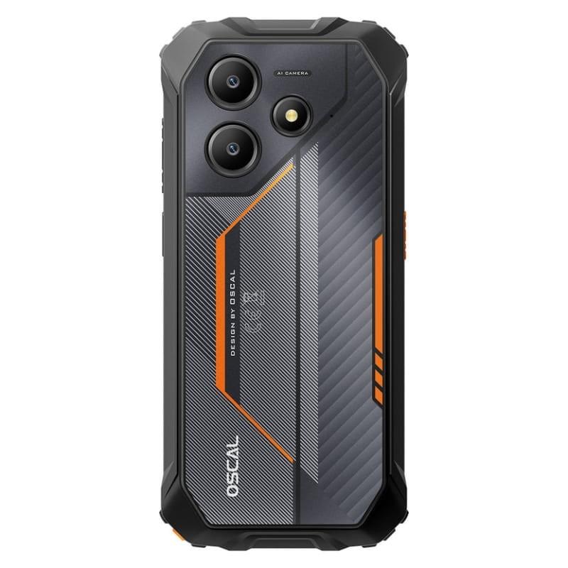 Oscal Marine 2 8GB/256GB Laranja Rugged - vista traseira