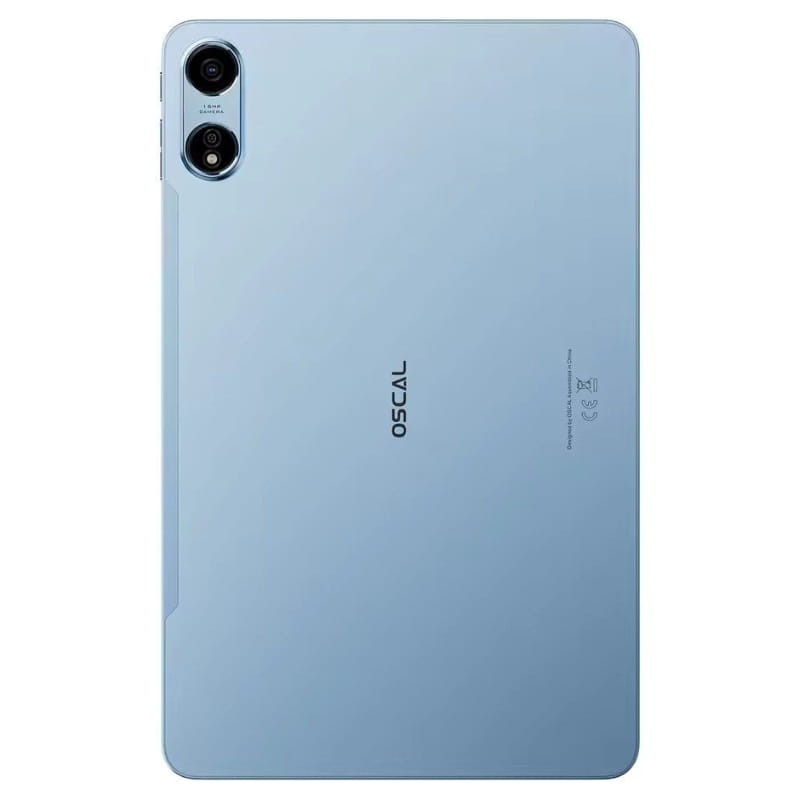 Oscal Pad 100 12 pouces 8Go/256Go WiFi+4G Bleu - vue arrière