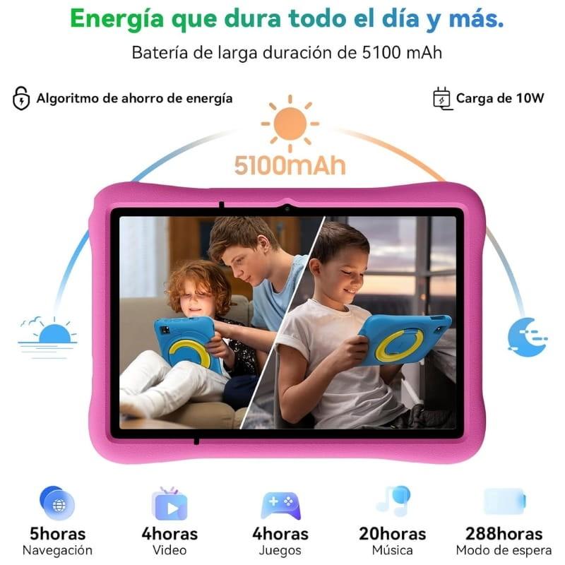 Oscal Pad 60 Kids 10,1 4Go/128Go WiFi Bleu - capacité de la batterie