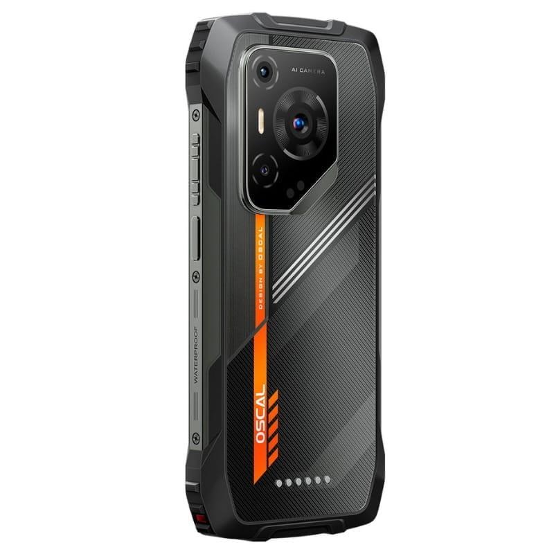 Oscal Pilot 3 5G 12GB/256GB Negro Rugged - vista trasera a 45 grados