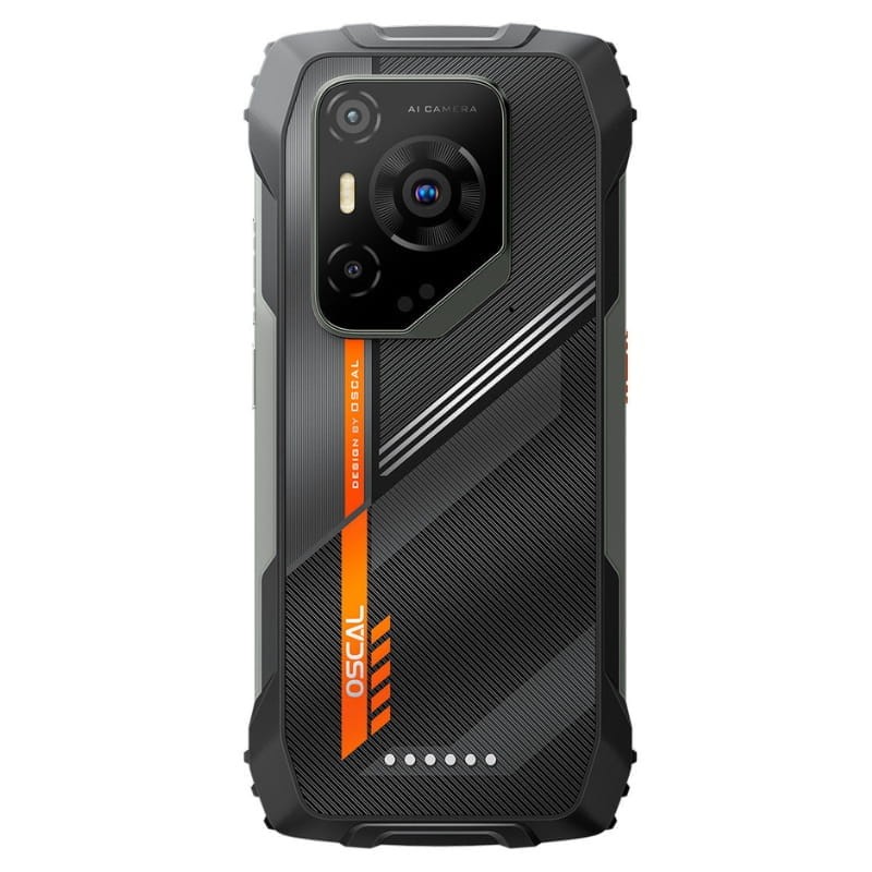 Oscal Pilot 3 5G 12GB/256GB Negro Rugged - vista trasera