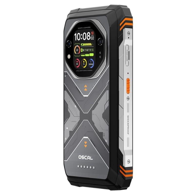 Oscal Tank 1 5G 12GB/256GB Naranja Rugged - vista lateral