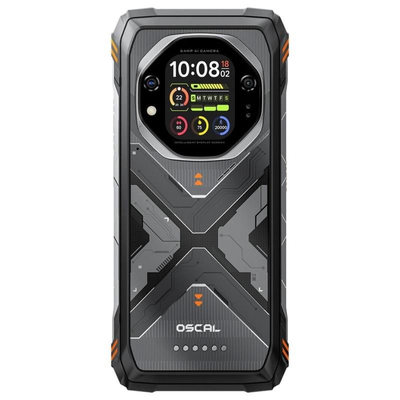 Oscal Tank 1 5G 12GB/256GB Naranja Rugged - vista trasera