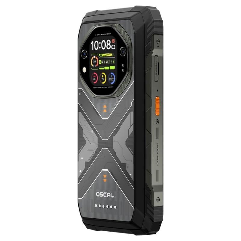 Oscal Tank 1 5G 12GB/256GB Preto Rugged - vista lateral