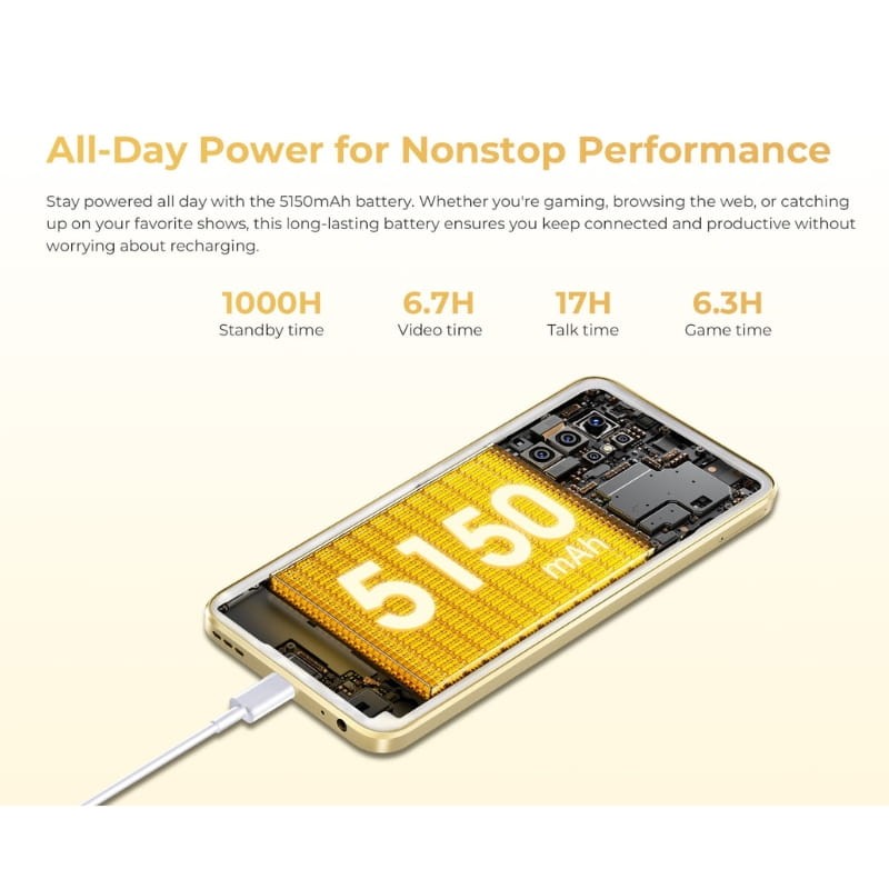 Oukitel C1 4GB/128GB Púrpura - capacidad de la batería