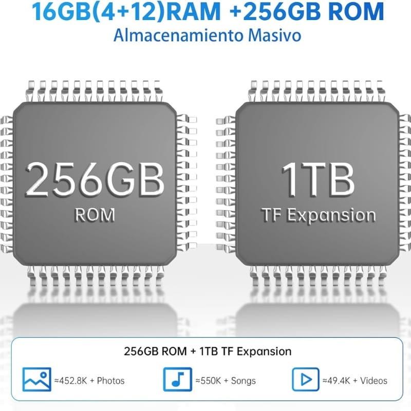 Oukitel C3 4GB/256GB Negro - capacidad de memoria