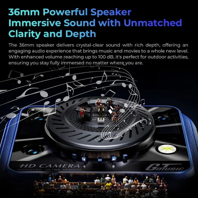 Oukitel C60 4Go/128Go Rouge - haut-parleur puissant