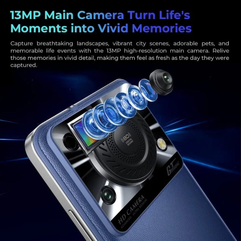 Oukitel C60 4Go/128Go Rouge - système de caméra