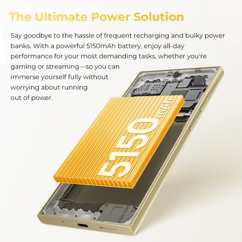 Oukitel C61 Pro 8GB/256GB Dourado - capacidade da bateria