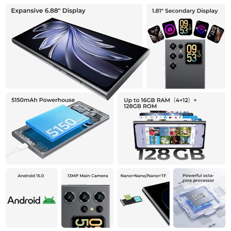 Oukitel C62 4Go/128Go Noir - faits marquants