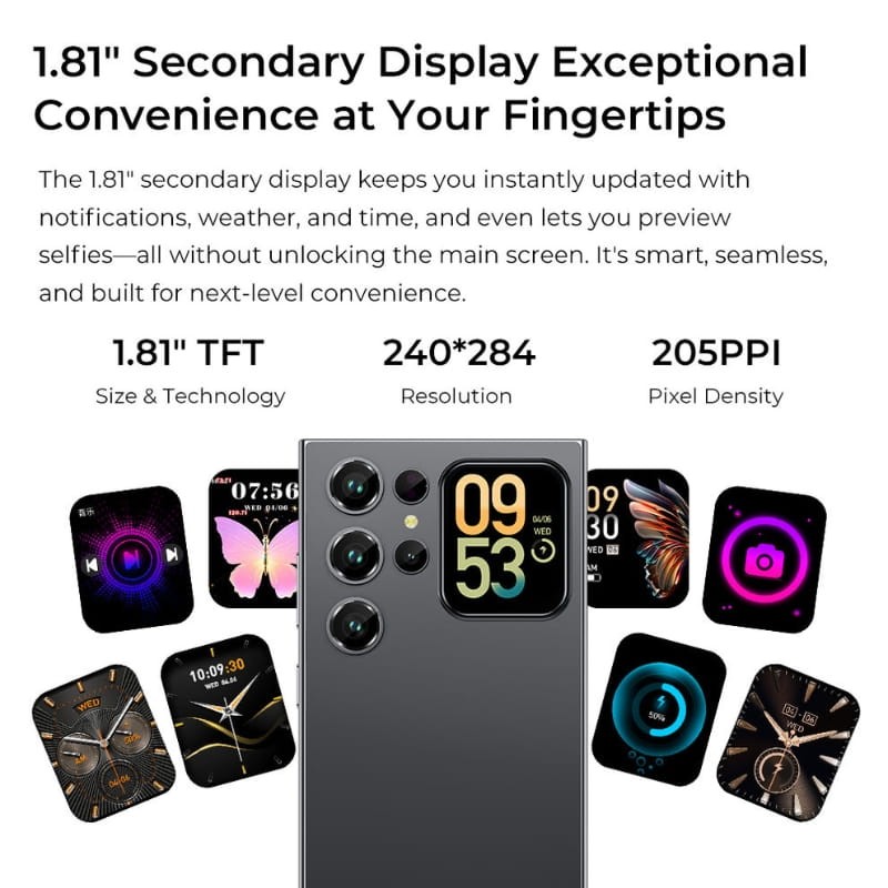 Oukitel C62 4Go/128Go Noir - écran secondaire