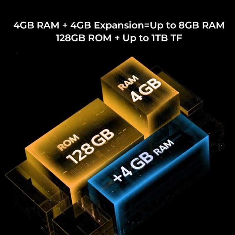 Oukitel G1S 4Go/128Go Double SIM Noir - capacité de mémoire