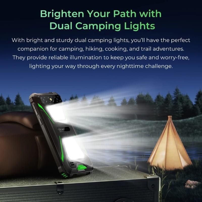 Oukitel G5 4Go/256Go Noir Rugged - lampe de camping intégrée