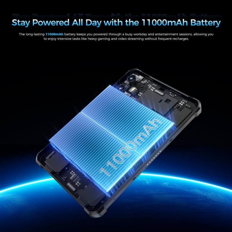 Oukitel RT3 Plus 8'' 4GB/128GB WiFi + 4G Negro - capacidad de la batería