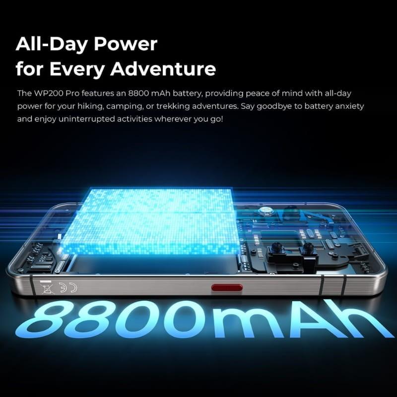 Oukitel WP200 Pro 5G 24GB/1TB Gris - capacidad de la batería