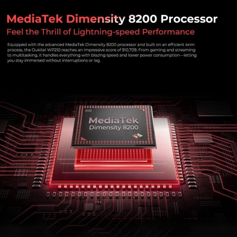 Oukitel WP210 5G 12GB/512GB Negro Rugged - procesador