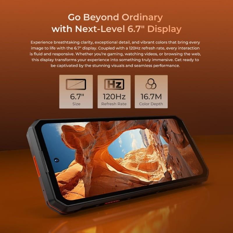 Oukitel WP58 Pro 5G 8GB/256GB Dual SIM Negro - pantalla